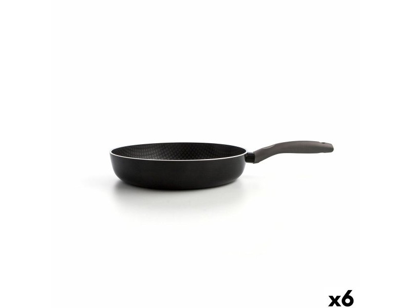 Тиган Quid Honey Черен Метал Ø 28 cm (6 броя)