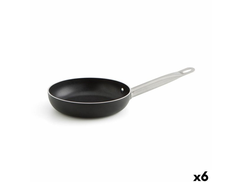 Тиган Quid Pro Chef Черен Метал Стомана Ø 24 cm (6 броя)