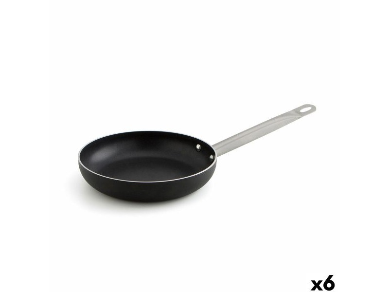 Тиган Quid Pro Chef Черен Метал Стомана Ø 28 cm (6 броя)