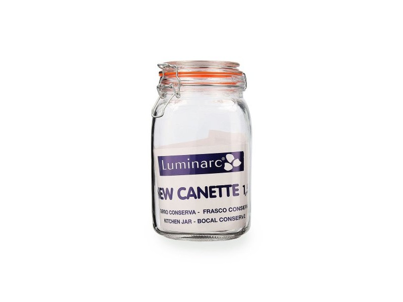 Стъклен Буркан Quid New Canette Прозрачен Cтъкло (1,5L) (Pack 6x)
