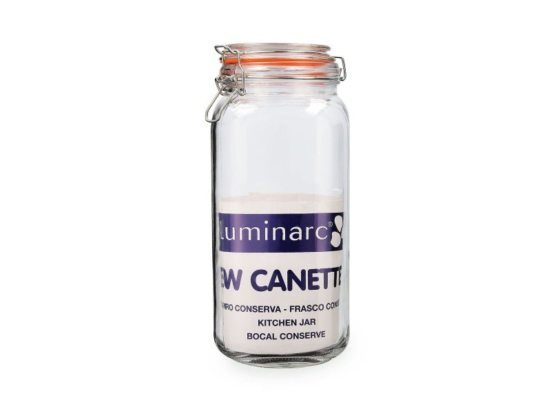 Стъклен Буркан Quid New Canette Прозрачен Cтъкло 2 L (Pack 6x)