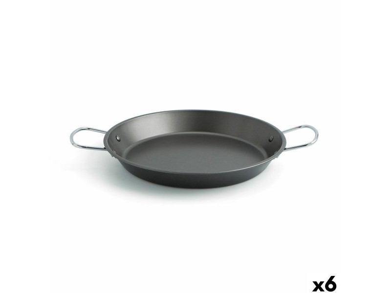 Тиган Quid Senia Черен Метал Стомана Ø 32 cm (6 броя)