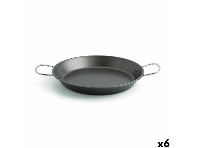 Тиган Quid Senia Черен Метал Стомана Ø 34 cm (6 броя)