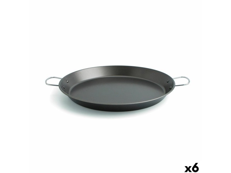 Тиган Quid Senia Черен Метал Стомана Ø 38 cm (6 броя)