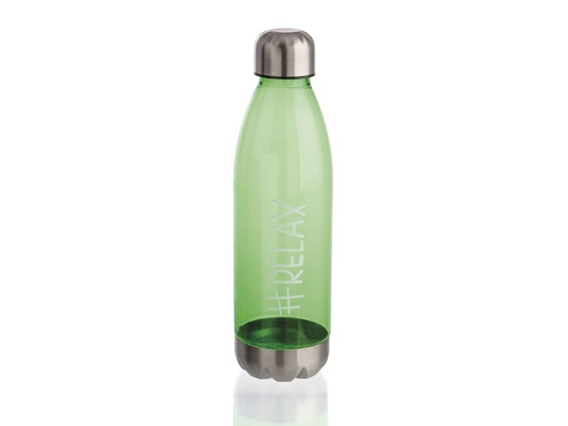 Бутилка за вода Quid Quidate Зелен Пластмаса 750 ml (24 броя)