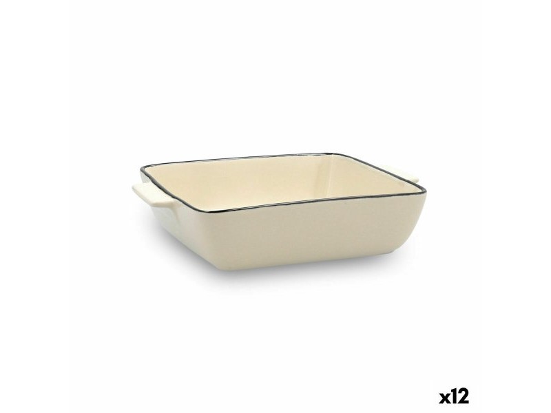 Тенджера Quid Cocco 20 x 16,5 x 27 cm Керамика Бял (12 броя) (Pack 12x)