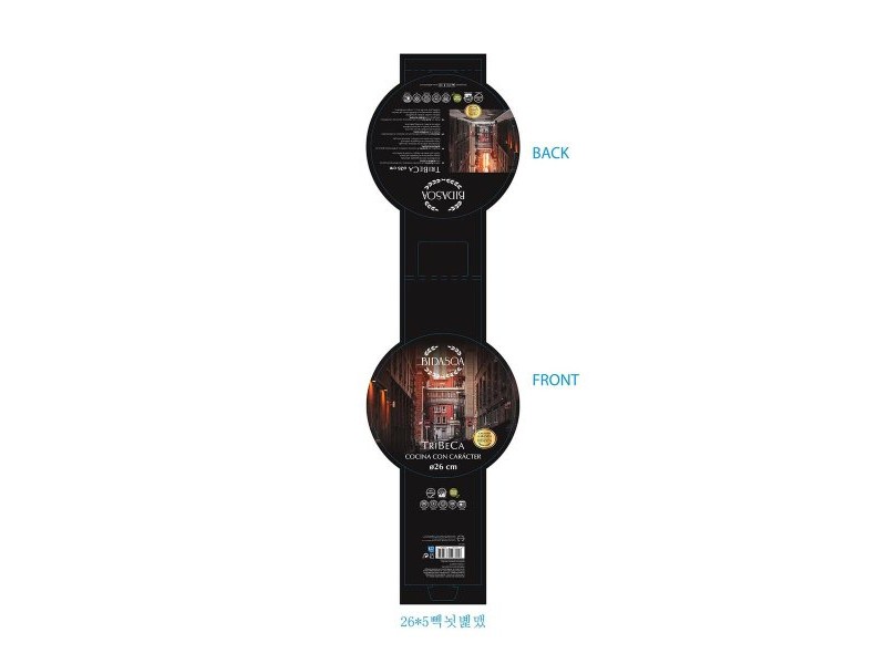 Тиган Bidasoa Tribeca Алуминий Черен Метал (26 cm)