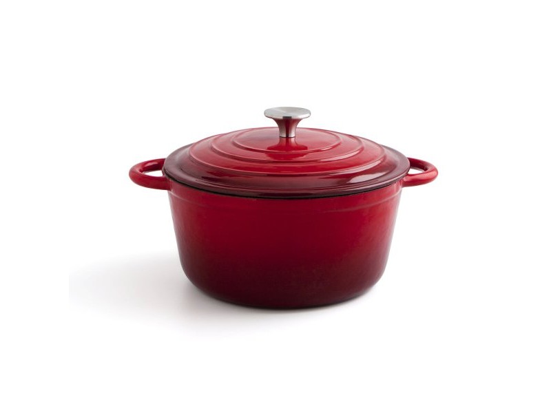 Касерола с Капак Bidasoa Fierro Червен Ø 24 cm 3,7 L (2 броя)