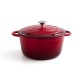 Касерола с Капак Bidasoa Fierro Червен Ø 24 cm 3,7 L (2 броя)