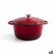 Касерола с Капак Bidasoa Fierro Червен Ø 24 cm 3,7 L (2 броя)