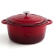 Касерола с Капак Bidasoa Fierro Червен Ø 28 cm 6 L (2 броя)
