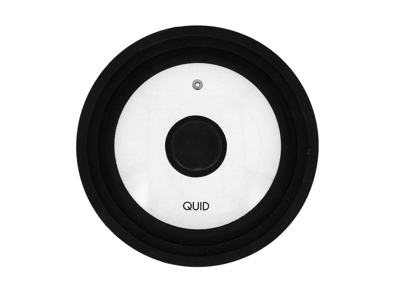 Капак за Тиган Quid Ebano Черен Cтъкло Ø 22 cm