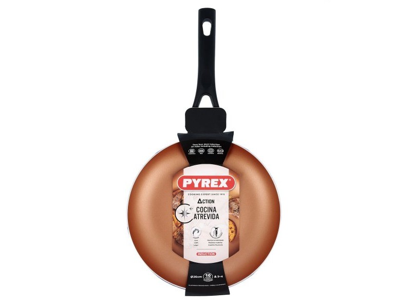 Тиган Pyrex Action Щампован алуминий Мед 26 cm