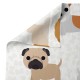 Комплект Чаршафи HappyFriday Mr Fox Dogs Многоцветен Бебешко Креватче 2 Части