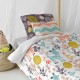 Комплект покривка за завивка HappyFriday Moshi Moshi Woodland Многоцветен 80 легло 2 Части
