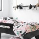 Комплект покривка за завивка HappyFriday Moshi Moshi Panda Garden Розов 80 легло 2 Части