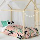 Комплект покривка за завивка HappyFriday Moshi Moshi Panda Garden Розов 80 легло 2 Части