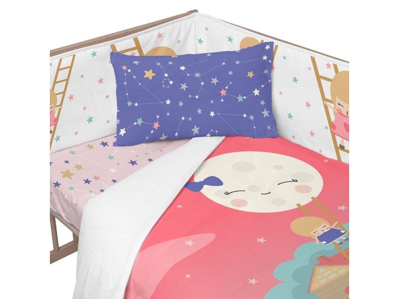 Протектор за ясла HappyFriday Happynois Moon dream Многоцветен 210 x 40 cm Протектор за ясла HappyFriday Happynois Moon dream Многоцветен 210 x 40 cm