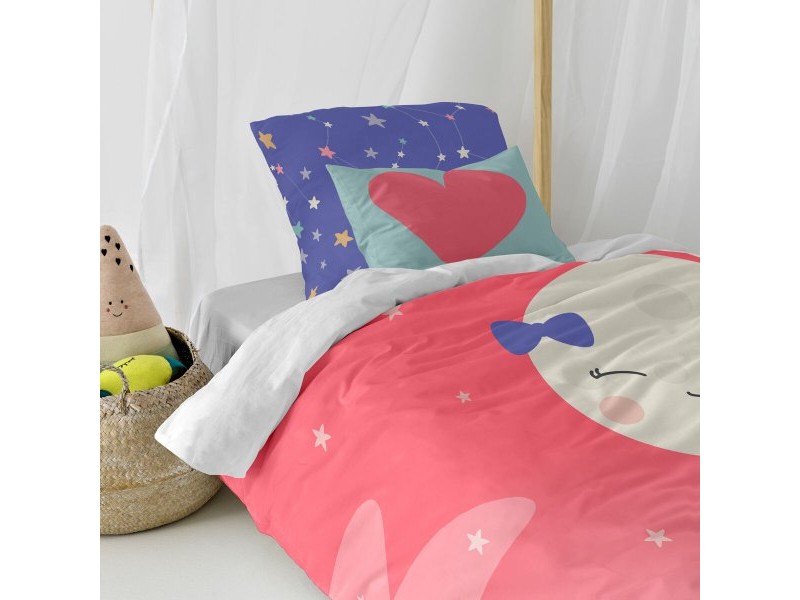Комплект покривка за завивка HappyFriday Happynois Moon Dream Многоцветен 80 легло 2 Части