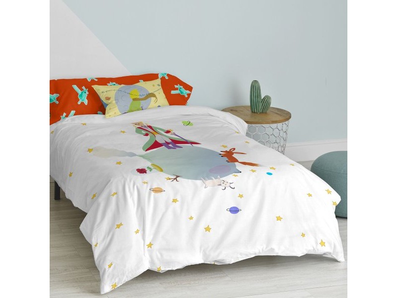 Комплект покривка за завивка HappyFriday Le Petit Prince Многоцветен 80/90 легло 2 Части Комплект покривка за завивка HappyFriday Le Petit Prince Многоцветен 80/90 легло 2 Части