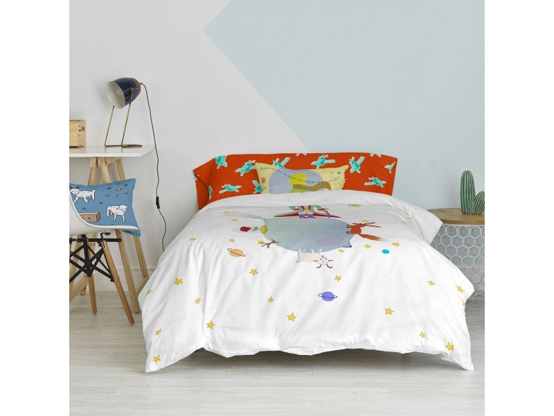Комплект покривка за завивка HappyFriday Le Petit Prince Многоцветен 105 легло 2 Части