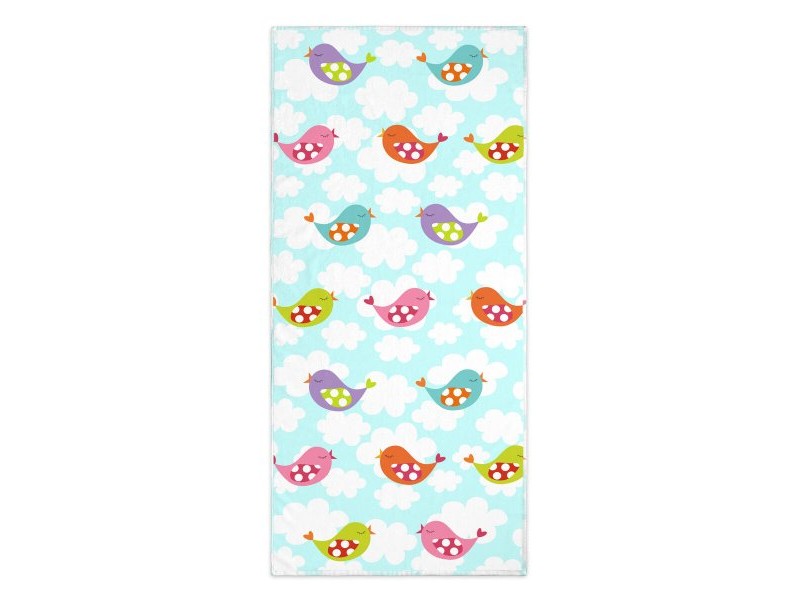 Кърпа за баня HappyFriday Mr Fox Little Birds Многоцветен 70 x 150 cm Кърпа за баня HappyFriday Mr Fox Little Birds Многоцветен 70 x 150 cm