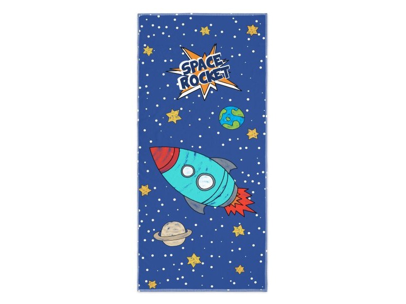 Кърпа за баня HappyFriday Mr Fox Space Rocket Многоцветен 70 x 150 cm