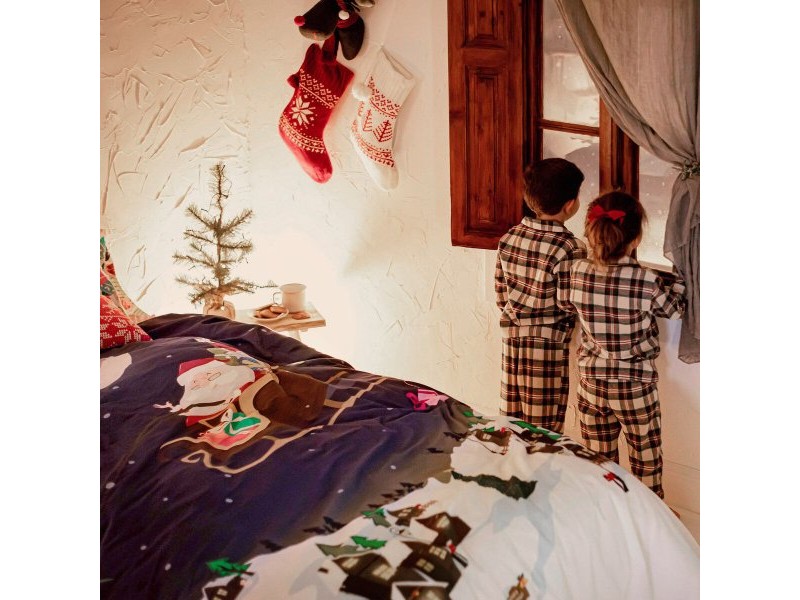 Комплект покривка за завивка HappyFriday XMAS Многоцветен 80/90 легло 2 Части