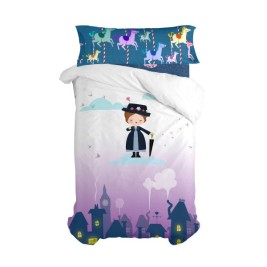 Комплект покривка за завивка HappyFriday Mr Fox Nanny Многоцветен 80/90 легло 2 Части