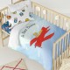 Комплект покривка за завивка HappyFriday Le Petit Prince Son Avion Многоцветен Бебешко Креватче 2 Части