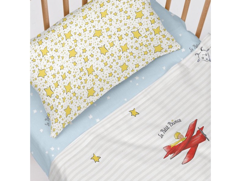 Комплект Чаршафи HappyFriday Le Petit Prince Son monde Многоцветен Бебешко Креватче 2 Части