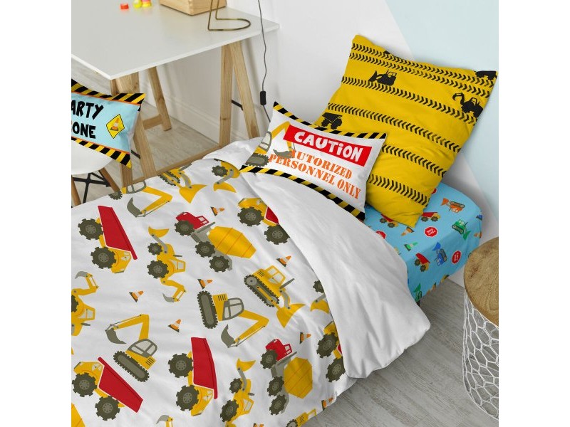 Комплект покривка за завивка HappyFriday Mr Fox Machinery  Многоцветен 80 легло 2 Части