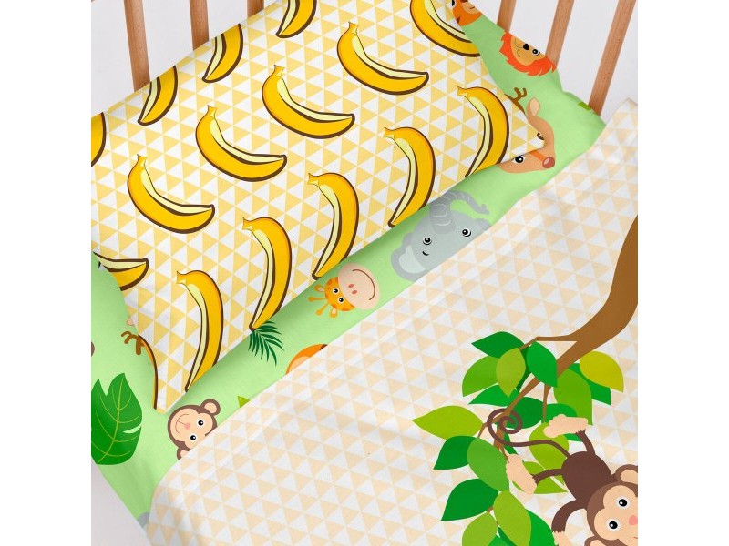 Комплект Чаршафи HappyFriday Mr Fox Wild Многоцветен Бебешко Креватче 2 Части
