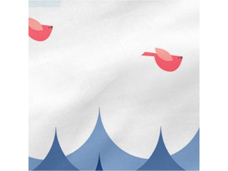 Протектор за ясла HappyFriday Moshi moshi Whale Многоцветен 210 x 40 cm