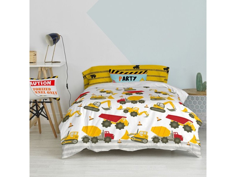 Комплект покривка за завивка HappyFriday Mr Fox Machinery  Многоцветен 105 легло 2 Части