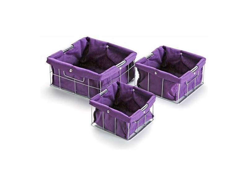 Комплект Кутии за Подреждане една върху друга Versa VS-10650020 26 x 12 x 26 cm