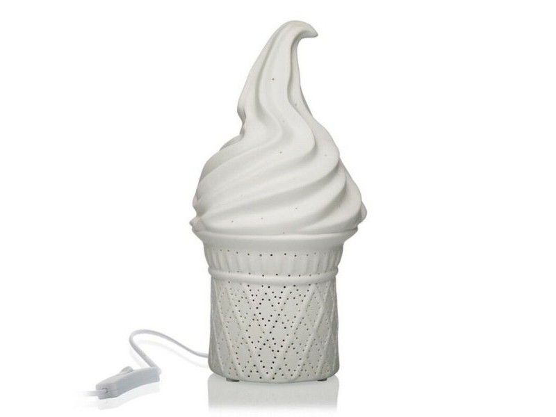 Настолна лампа Versa Ice Cream 25W Порцелан (13,7 x 27 x 13,7 cm)