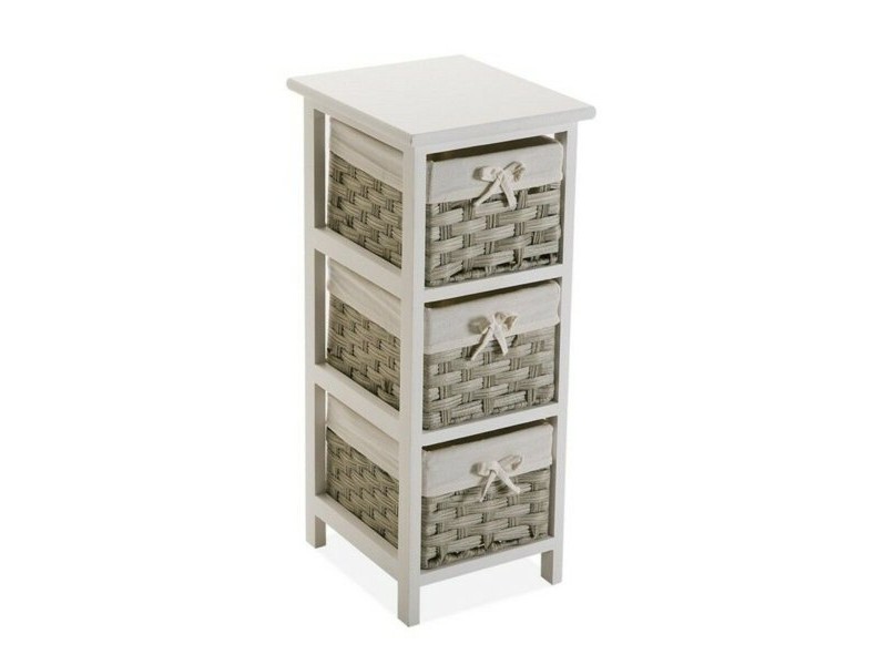 Многофункционално чекмедже Versa Pompei 29 x 62 x 25 cm Бял