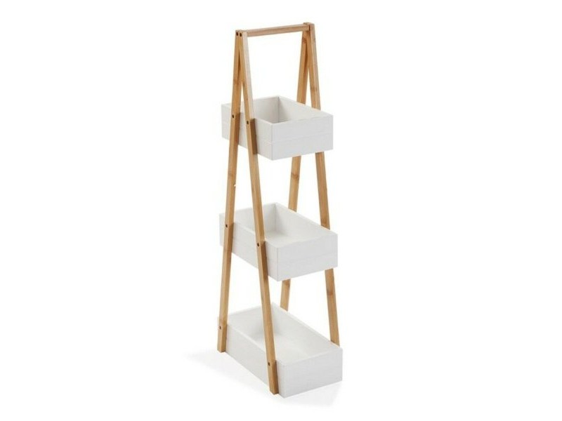 Стелажи за Баня Versa Бамбук Дървен MDF Дървен MDF/Бамбук (18 x 81 x 30 cm)