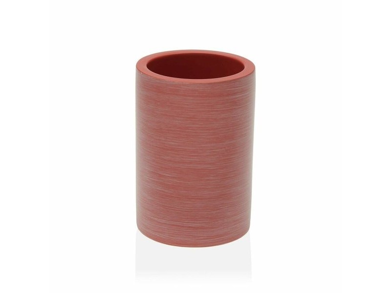 Поставка за четка за зъби Versa TERRAIN Розов Смола (8,2 x 9,3 x 8,2 cm)