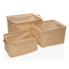 Комплект Кутии за Подреждане една върху друга Versa rect stars 25 x 22 x 35 cm 35 x 25 x 22 cm 32 x 21 x 19 cm 28 x 17 x 15 cm Б