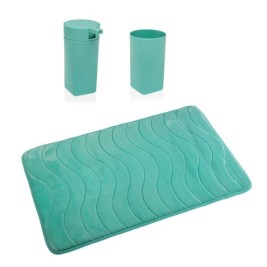 Комплект за Баня Versa Син полипропилен 45 x 2 x 75 cm Модерен