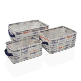 Игра на Кошници Versa 28 x 18 x 14 cm Риби Квадратен