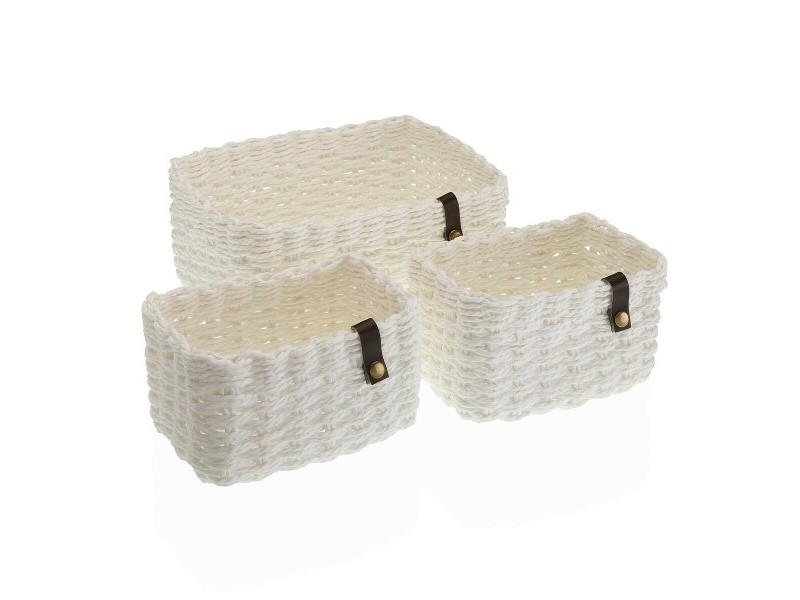 Игра на Кошници Versa 19 x 12 x 26 cm Бял