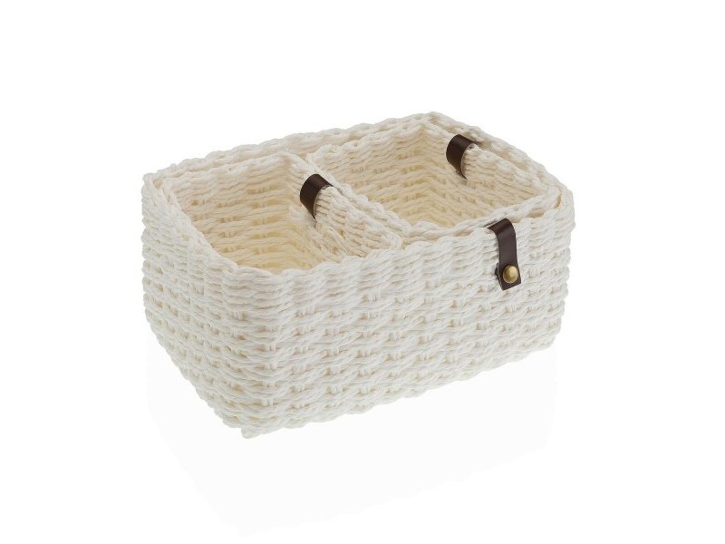 Игра на Кошници Versa 19 x 12 x 26 cm Бял