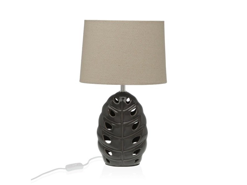 Настолна лампа Versa Сребрист Керамика 13 x 33 x 25 cm