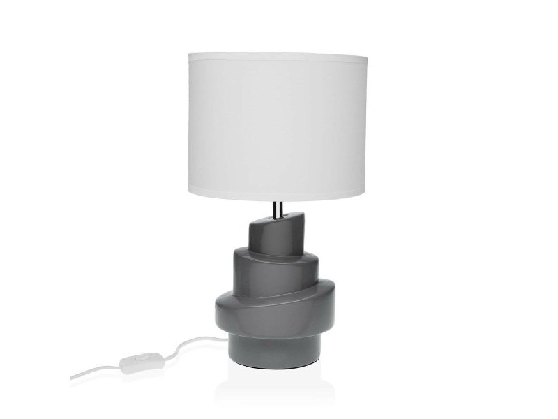 Настолна лампа Versa Сив Бял Керамика 40 W 20 x 35 cm