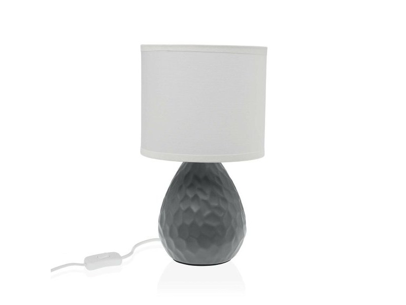 Настолна лампа Versa Сив Бял Керамика 40 W 15,5 x 27,5 cm