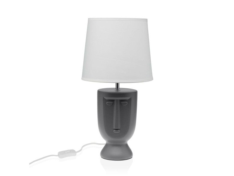Настолна лампа Versa Сив Керамика 60 W 22 x 42,8 cm