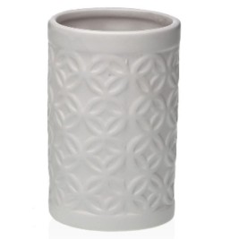 Комплект за Баня Versa Бял Dolomite 6,8 x 17 x 6,8 cm